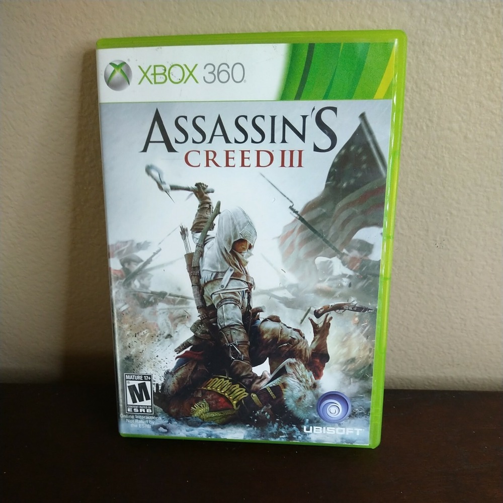 Microsoft Xbox 360 COMPLETE TESTED Assassin's Creed III Platinum Hits Video Game